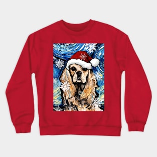 American Cocker Spaniel Santa Crewneck Sweatshirt